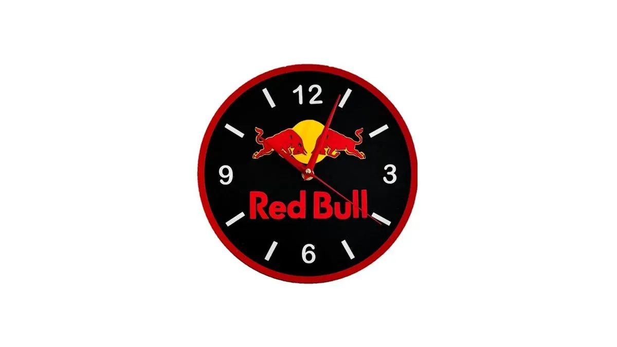 8215387932473-1t8r7g7el2ao87170jgiw-Red-Bull-Wooden-Wall-Clock-Handmade--3- thumbnail image