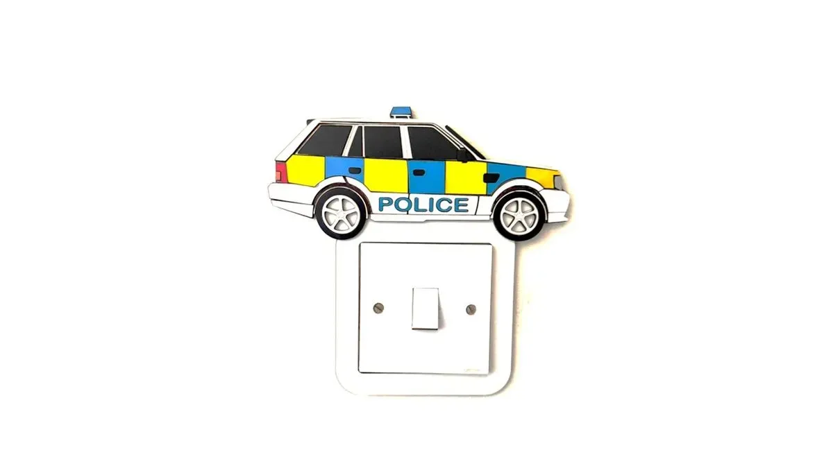 8215461945521-t3z2ismte0ld50uk09nds-Light-Switch-Frame-Police-Car-Handmade-Wooden--3- thumbnail image