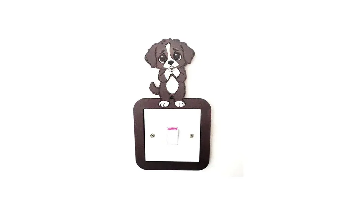8215464534532-rxma4cjytou54rkitvx-Light-Switch-Frame-Puppy-Handmade-Wooden--3- thumbnail image