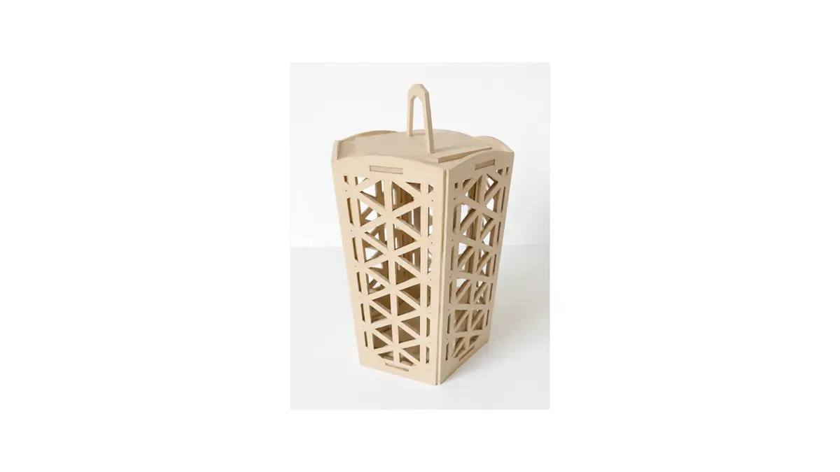 Handmade MDF Lantern with LED Candle – Decorative Wooden Lantern – Choice of 9 Designs thumbnail