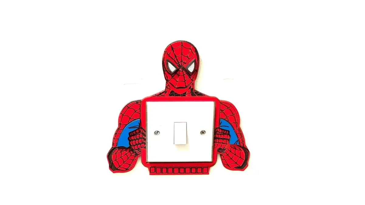8216596724184-1vdhl2eocp1cxx8ik7wt68-Light-Switch-Frame-Spider-Man-Large-Handmade-Wooden--1a- thumbnail image