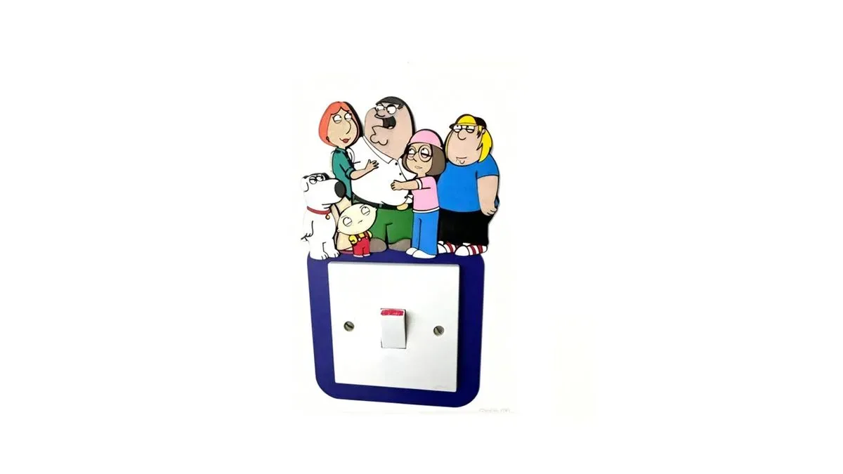 8216735732284-wwflencvihe2a39vpwsr-Light-Switch-Frame-Family-Guy-Handmade-Wooden--1- thumbnail image