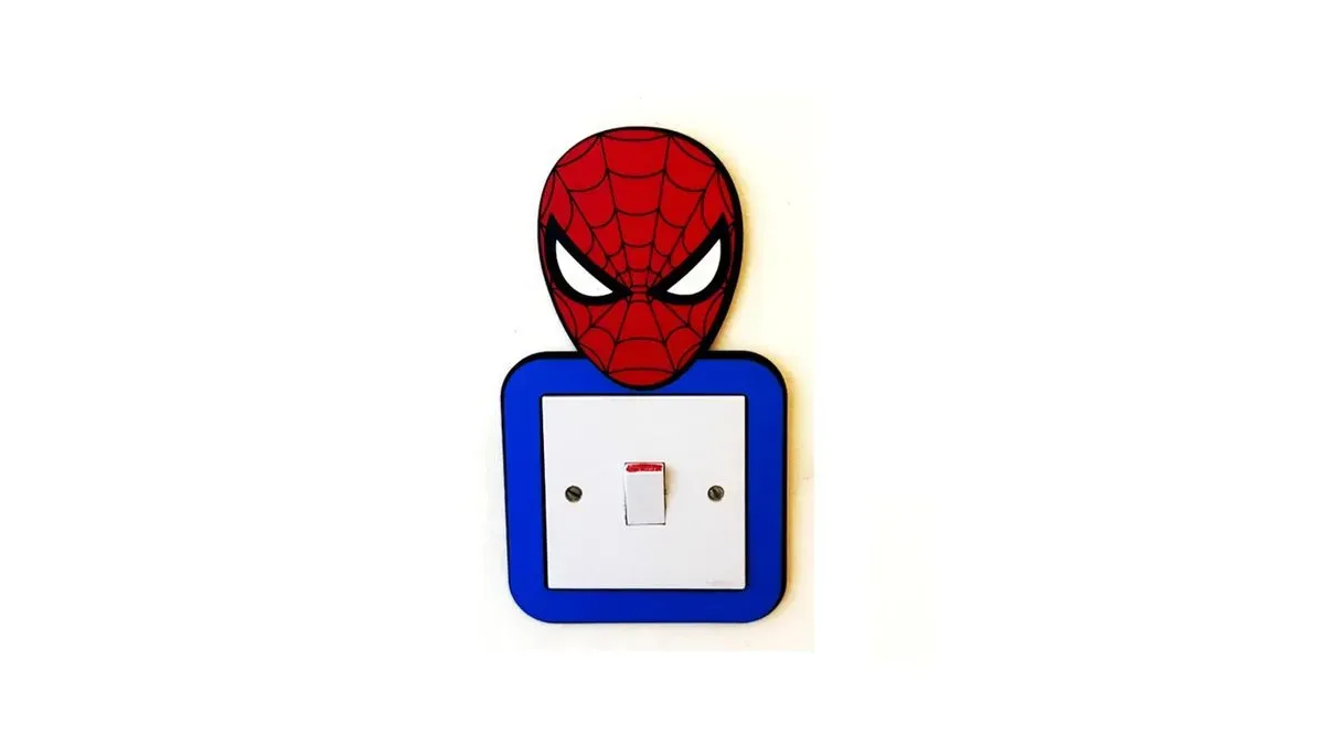 8216737230836-kdgtokggizjzqs22g3tvkd-Light-Switch-Frame-Spider-Man-Face-Handmade-Wooden--3- thumbnail image