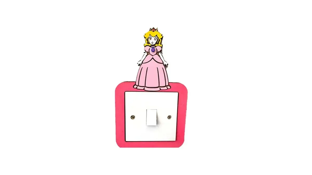 8216848702699-r1xufesp26sbi6aj260zq-Light-Switch-Frame-Princess-Peaches-Handmade-Wooden--3- thumbnail image
