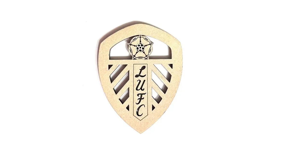Bring Elland Road Home: Premium Leeds United MDF Shield Coaster thumbnail