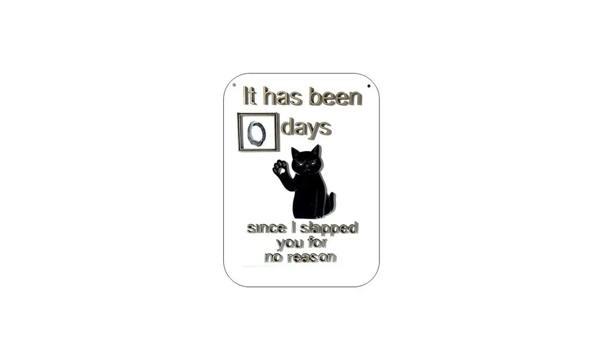 Cat Slap Sign - small pic thumbnail image