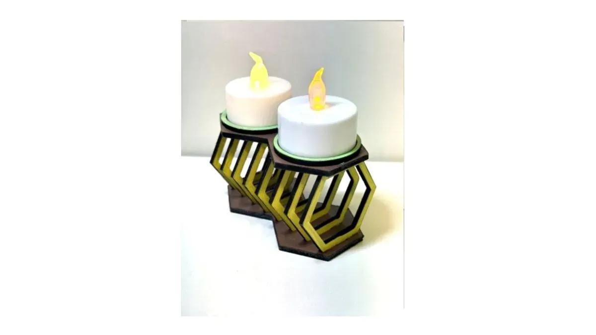 Double tea light holder thumbnail image