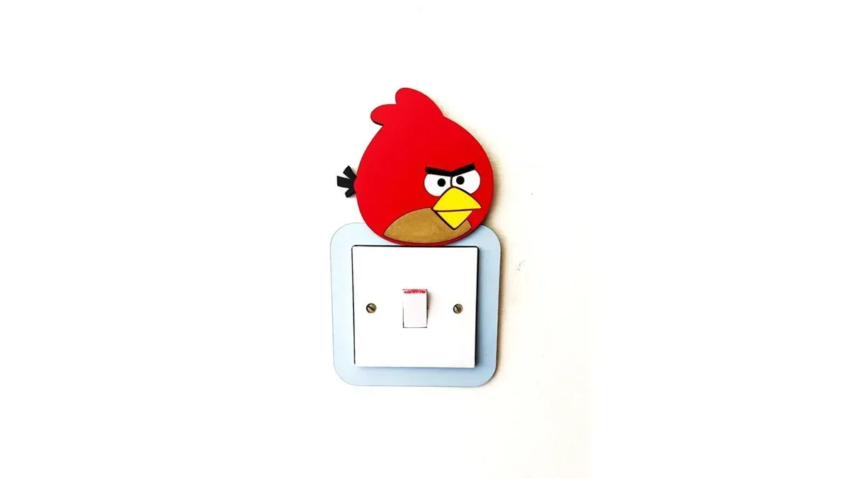 Light Switch Frame - Angry Bird - small thumbnail image