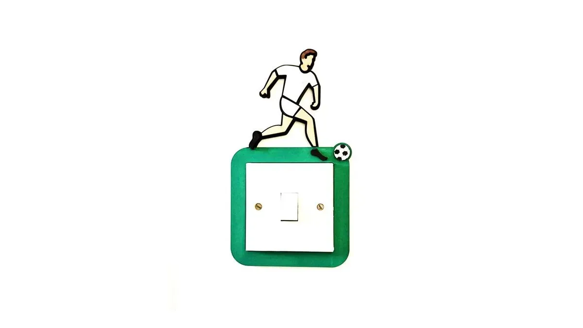 Light Switch Frame - Football - small Pic thumbnail image