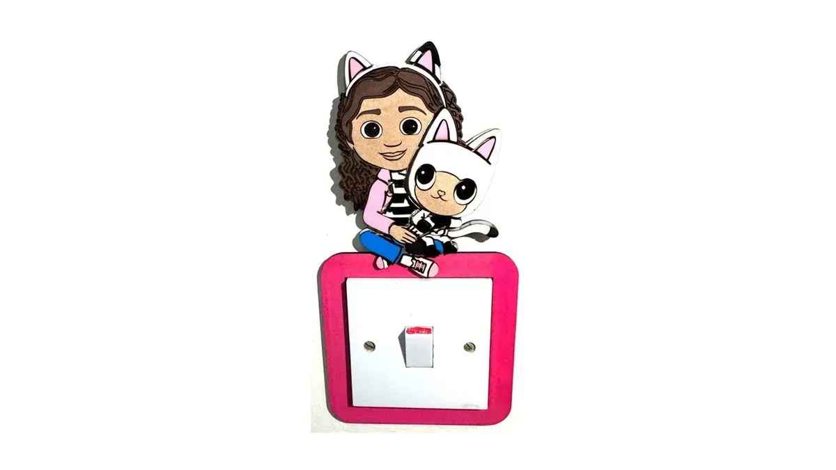 Light Switch Frame - Gabby (Gabbys Dollshouse) .small thumbnail image