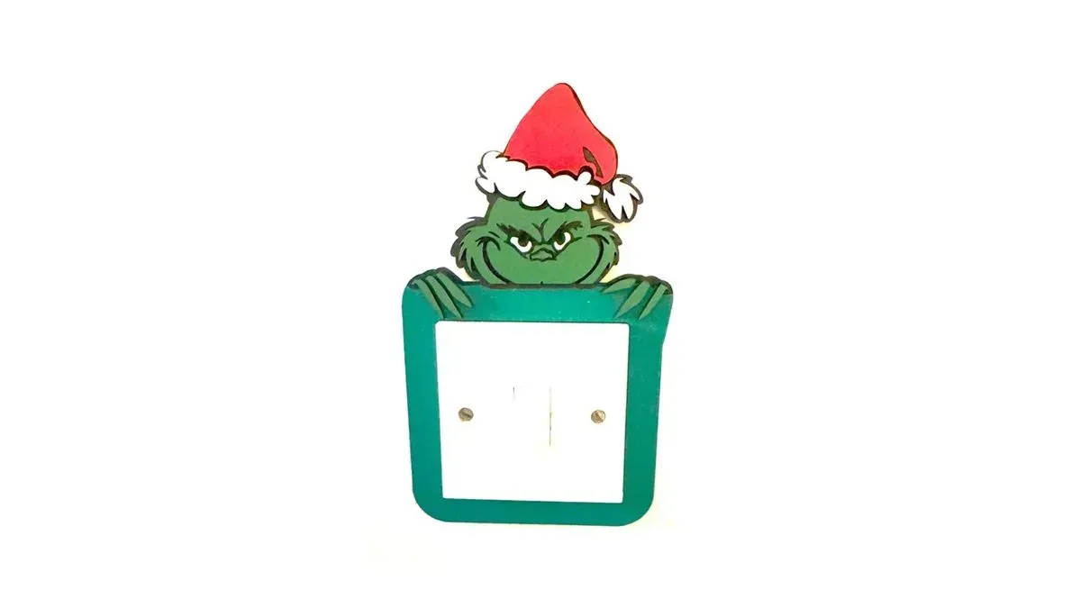 Light Switch Frame - Grinch - small pic thumbnail image