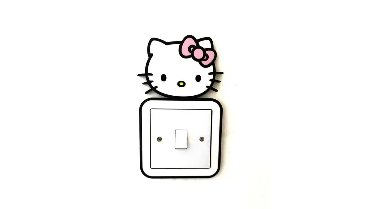 Light Switch Frame - Hello Kitty Head - Small Pic thumbnail image
