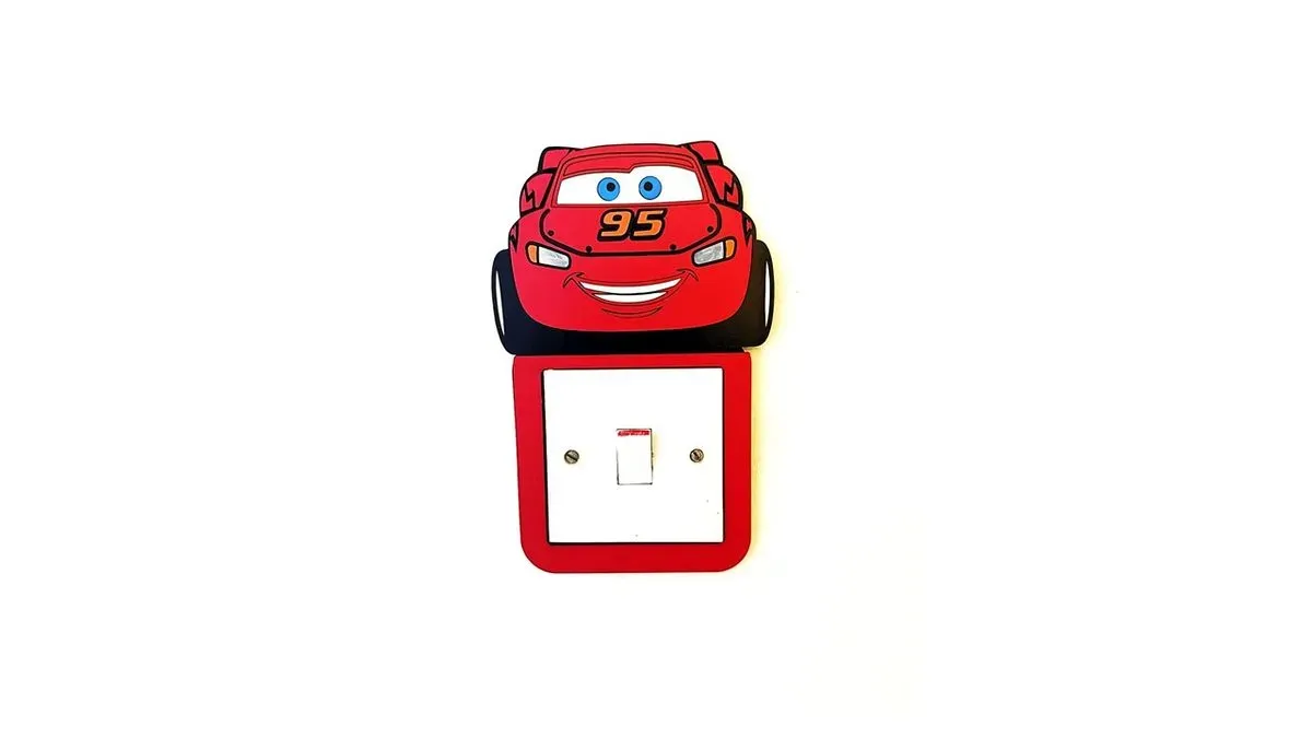 Light Switch Frame - Lightning McQueen 2 - small pic thumbnail image