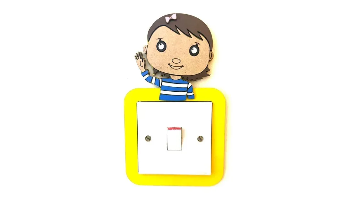 Light Switch Frame - Mia (Little Baby Bum) 1 - small thumbnail image