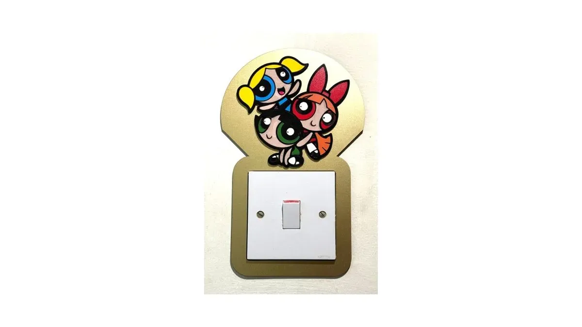 Light Switch Frame - Powerpuff Girls 1. Small thumbnail image