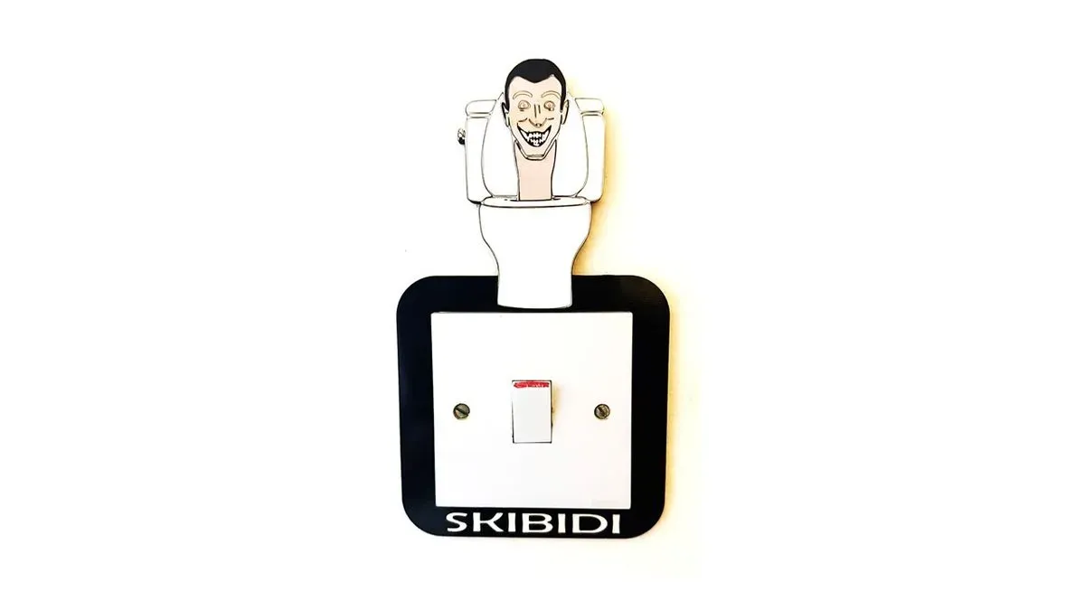 Light Switch Frame - Skibidi - small thumbnail image