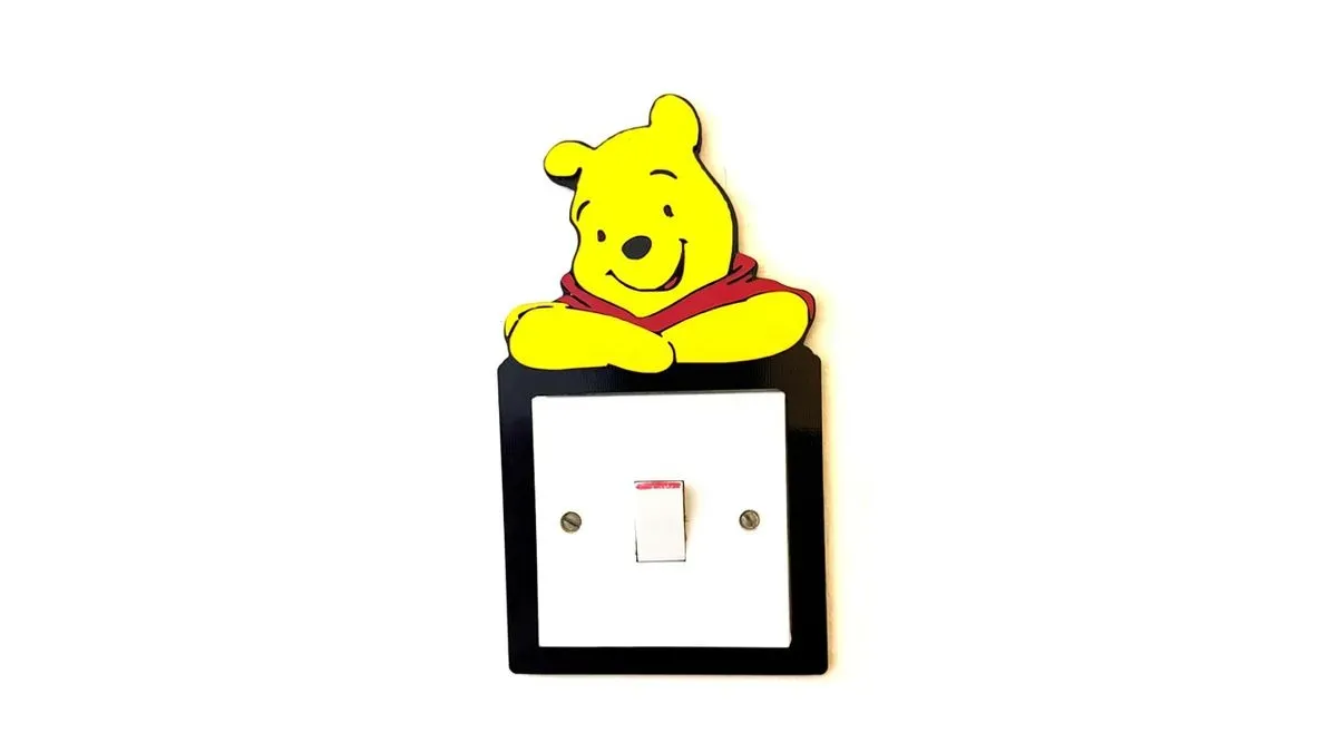 Light Switch Frame - Winnie the Pooh 2 small pic thumbnail image