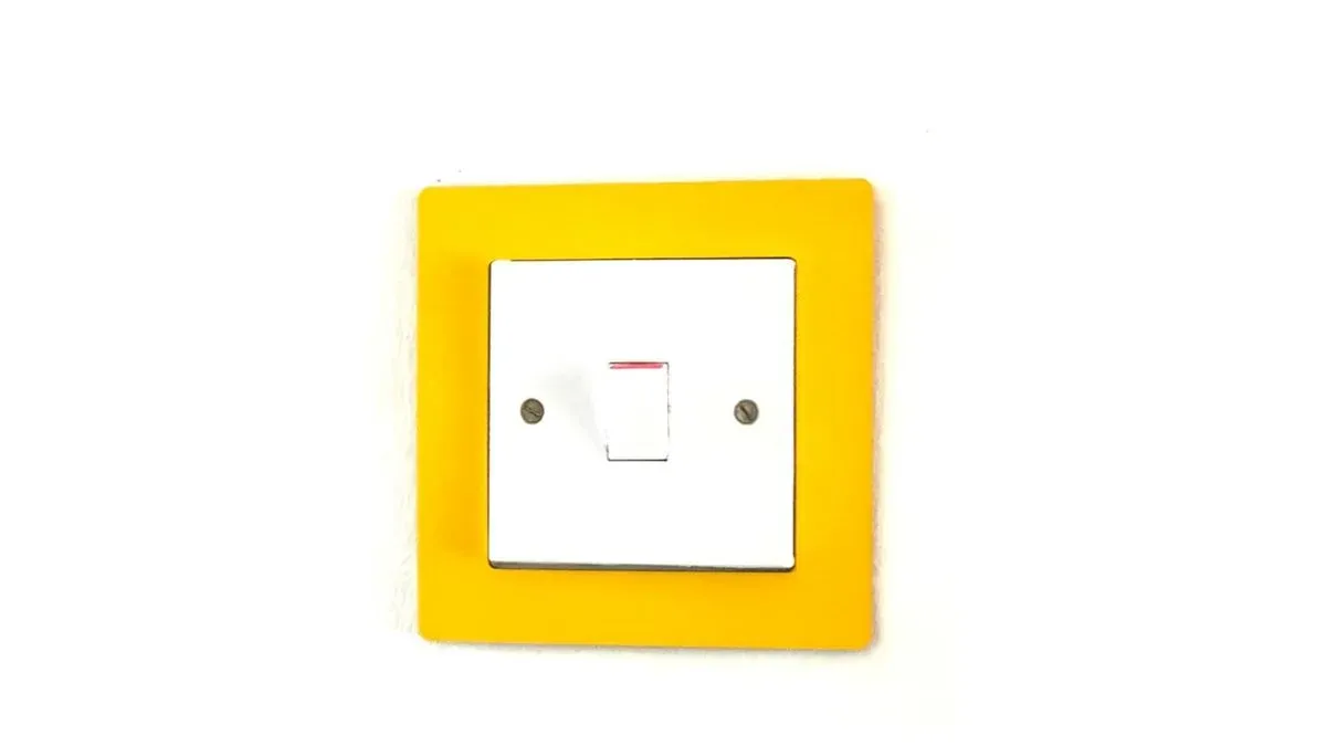 Light Switch frame Yellow - Small thumbnail image