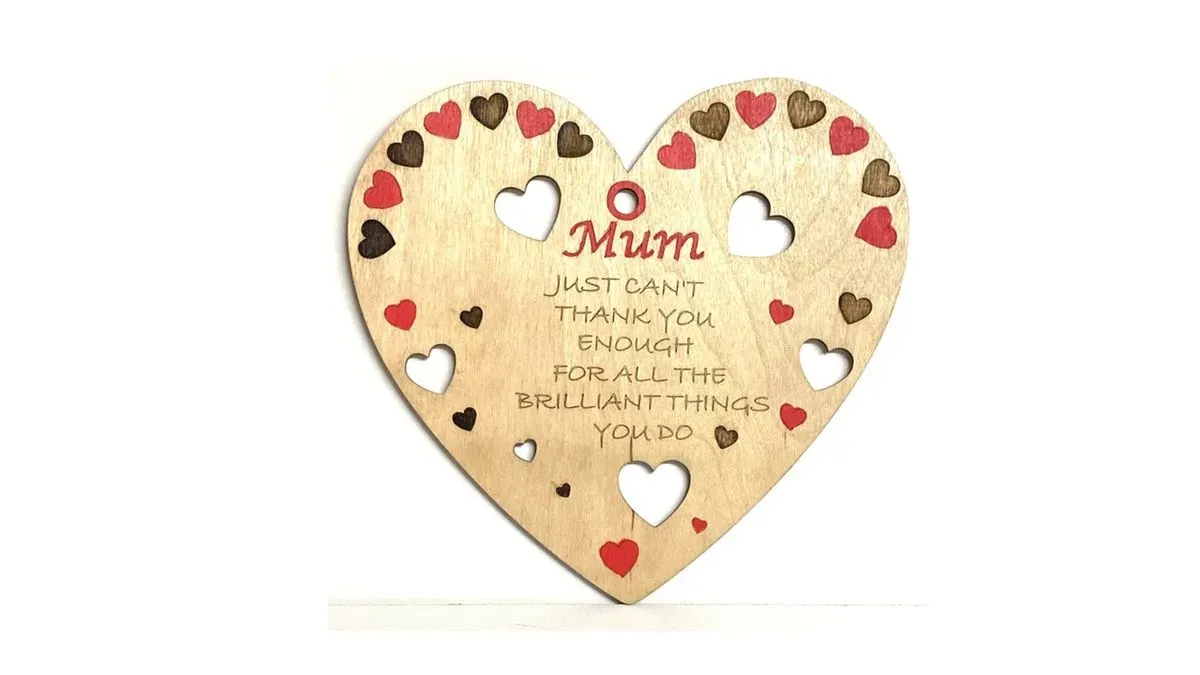 Mum heart plaque thumbnail image