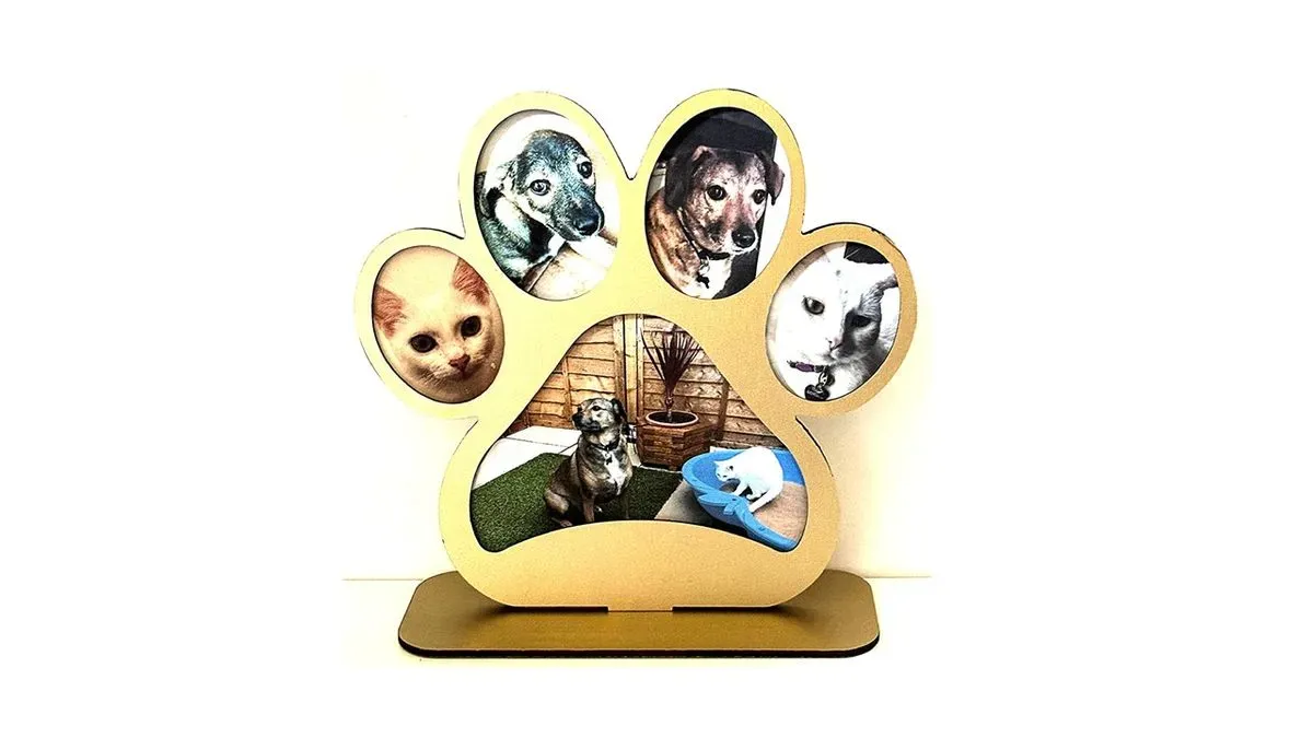 Pet paw print pic frame thumbnail image