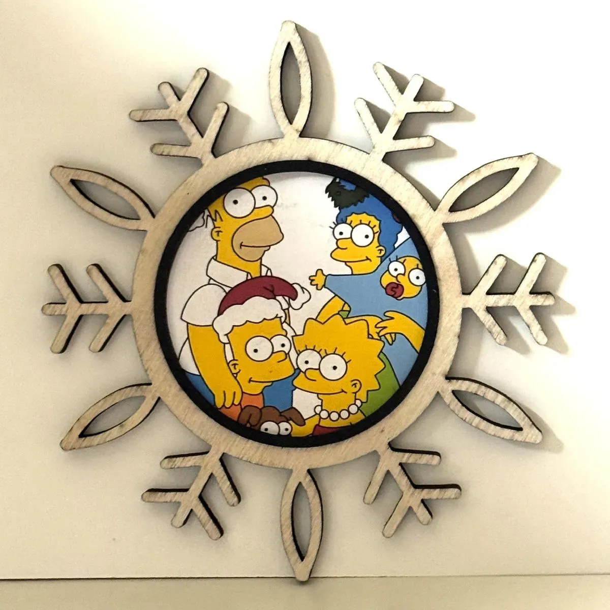 Snowflake picture frame thumbnail image