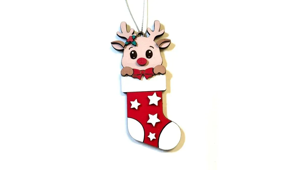 Stocking - Reindeer - Small Pic thumbnail image