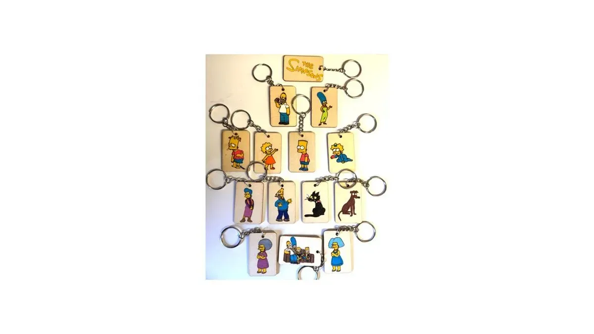 The Simpsons Keyrings 2 Small Pic thumbnail image