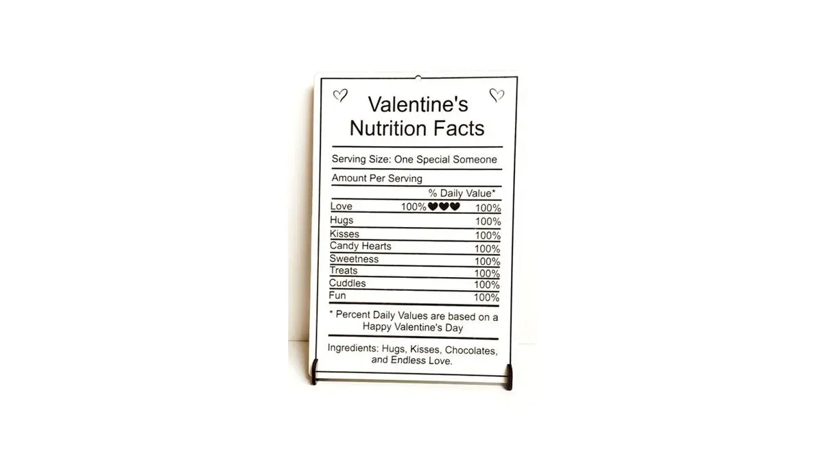 Valentines Nutrition Facts thumbnail image
