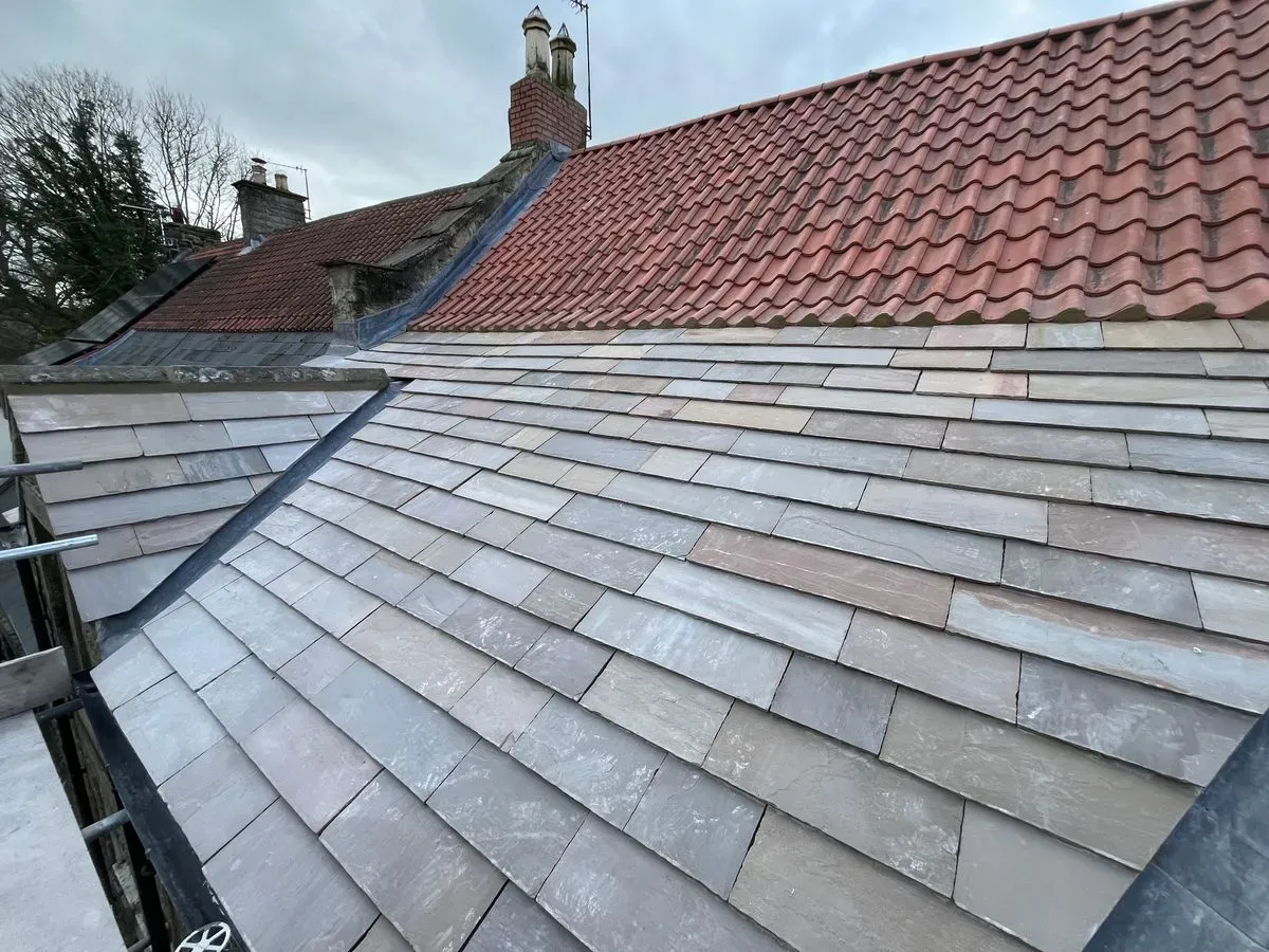 Roof installation image background image