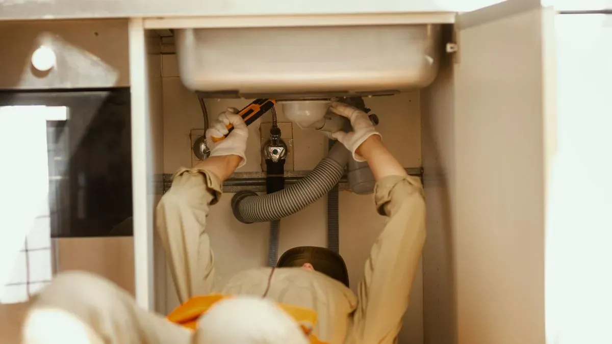 Building maintenance services team examining a commercial property in Washington