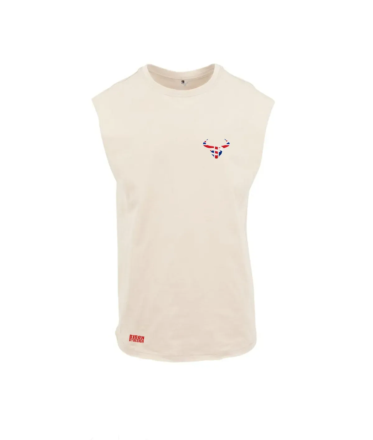 8218474679670-lkbgkueqxpd68bxp1f5gc6-BBD-Union-Jack-Logo-Sleeveless-Tee-NM016----Stone-Front thumbnail image