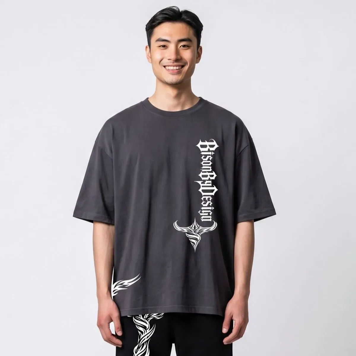 8218560657696-ajjj2r607l2j4yv5q4nfk-Y2K-Oversized-Tee-Tribal-Graphic---Charcoal-Front--Virtual-Model- thumbnail image