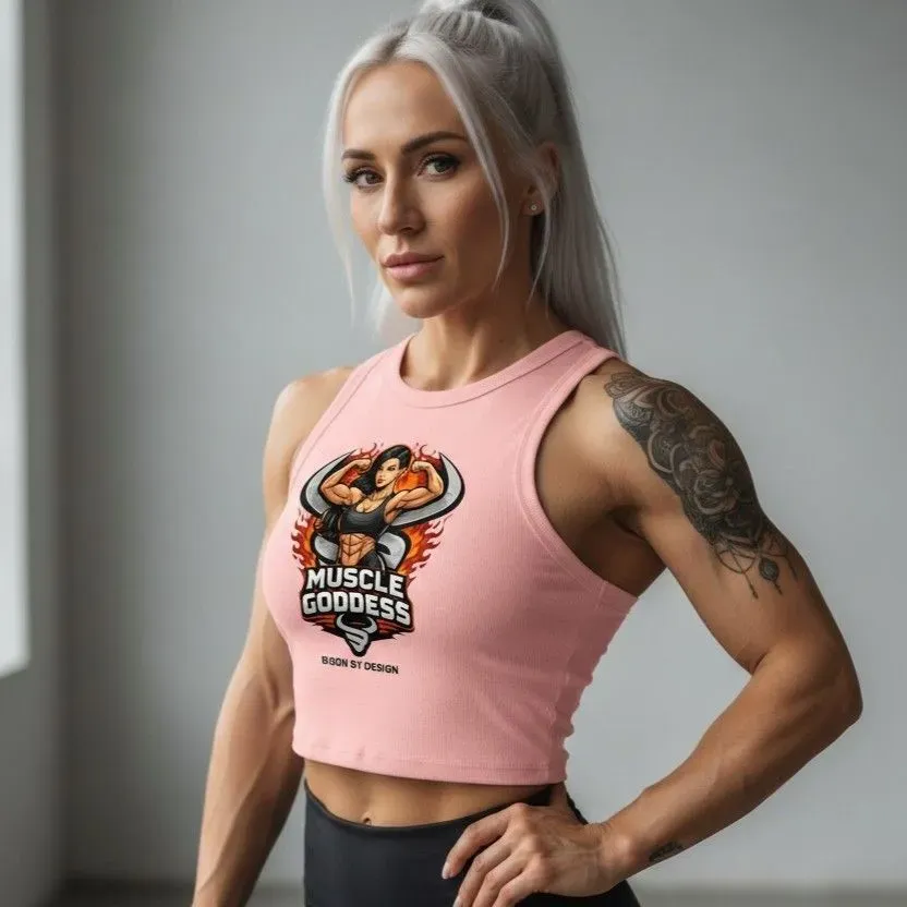 8222015333151-a9g33fm2too3534s0b0aj3-Ladies-Muscle-Goddess-Ribbed-Tank-Top---Pink--Virtual-Model- thumbnail image