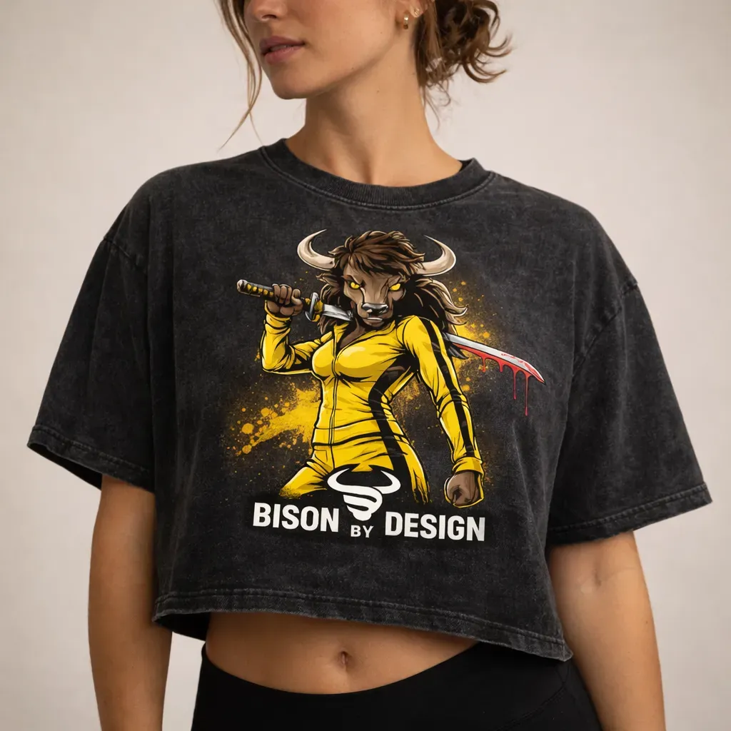 8223421467264-vxypalmalmmoxd9gsg7cpo-Kill-Bill-Design-Crop-Tee thumbnail image