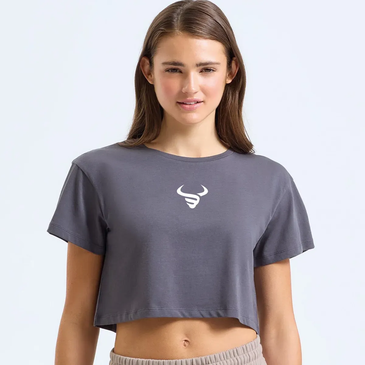 BisonByDesign Crop Top Model Front thumbnail image