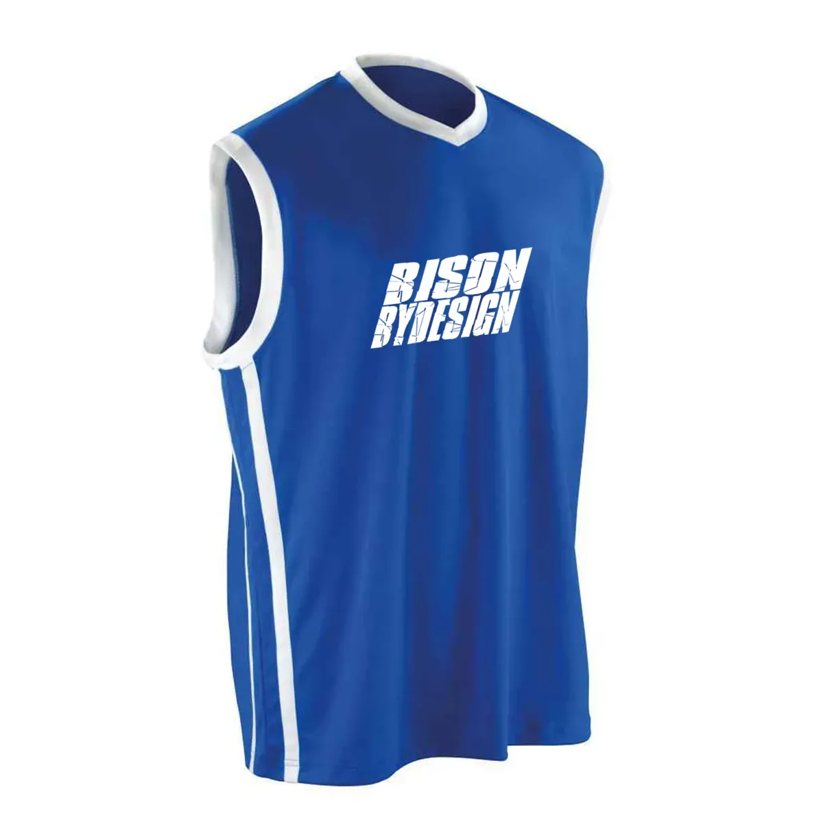 Blue BasketBall Shirt BBD Logo Front thumbnail image