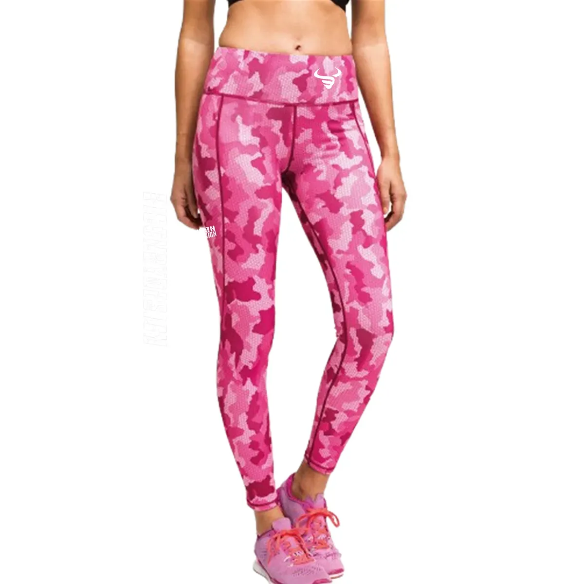 Camo Leggings Pink front thumbnail image