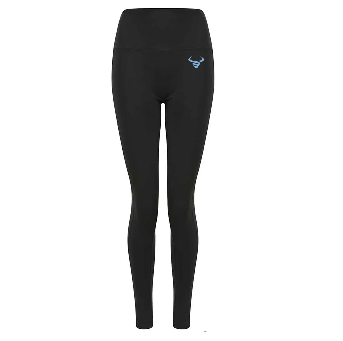 Ladies Core Pocket Leggings Black Front thumbnail image