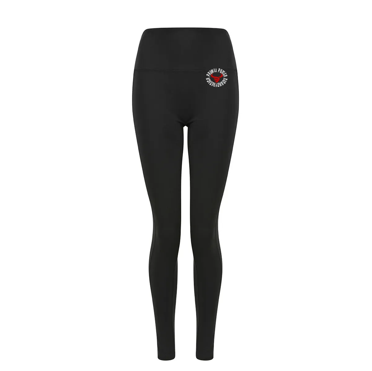 Primal Power Leggings Front Graphic - Black thumbnail image