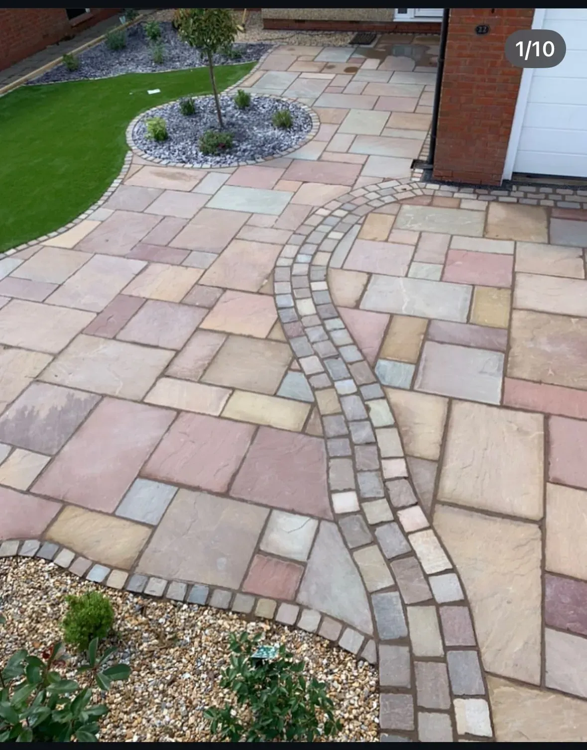 Team of professionals working on a driveway installation in Sandfield Park.