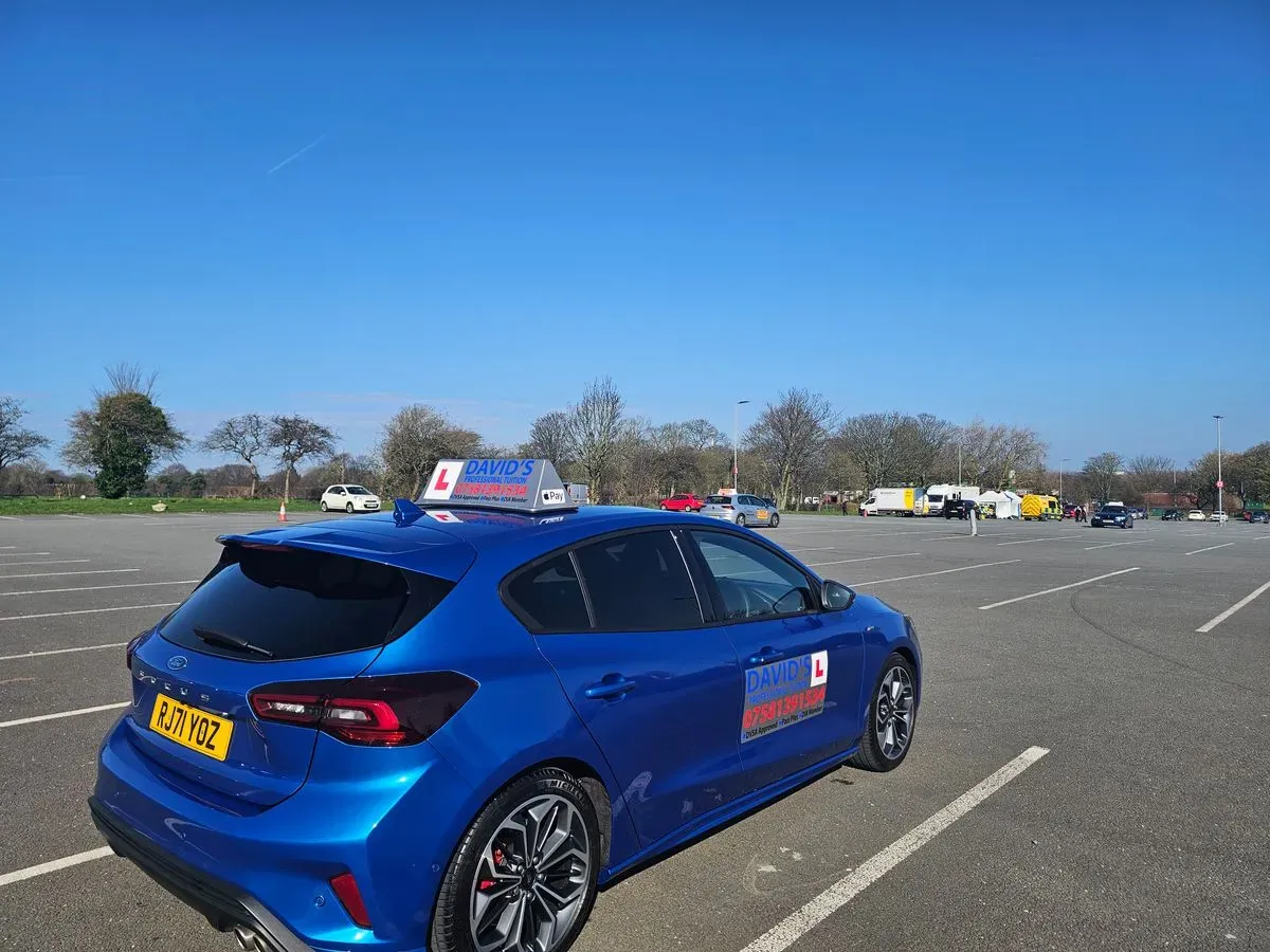 Student driver focusing on gear control in Anfield