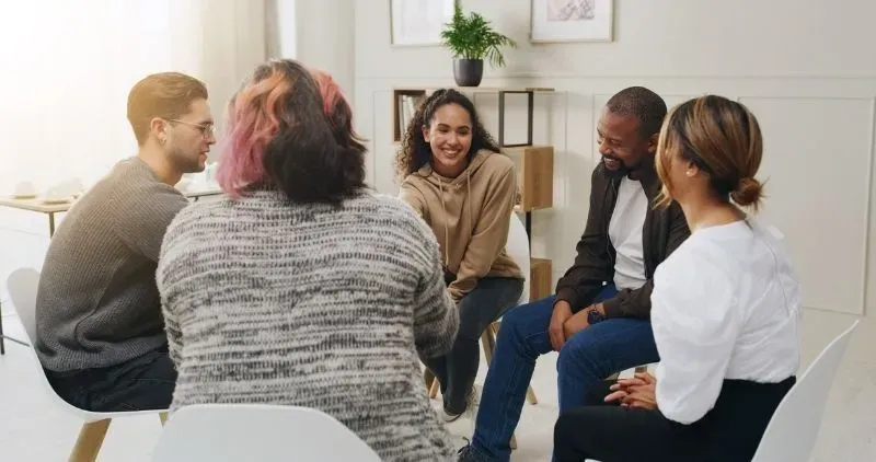 Family counselling session for addiction support in the UK