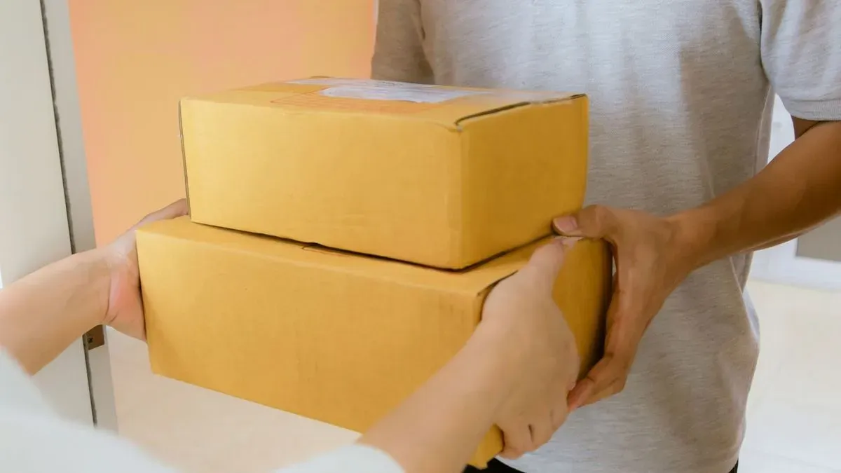 Local driver preparing for a Leeds parcel delivery