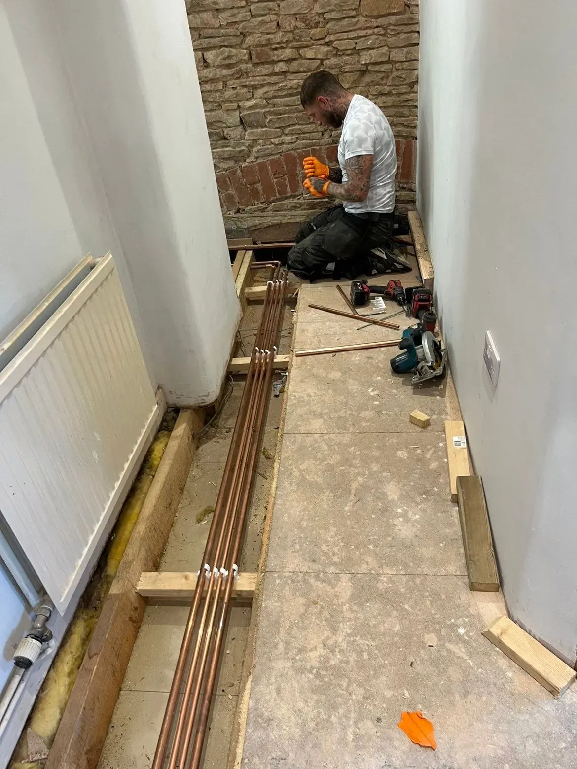Central heating installation image