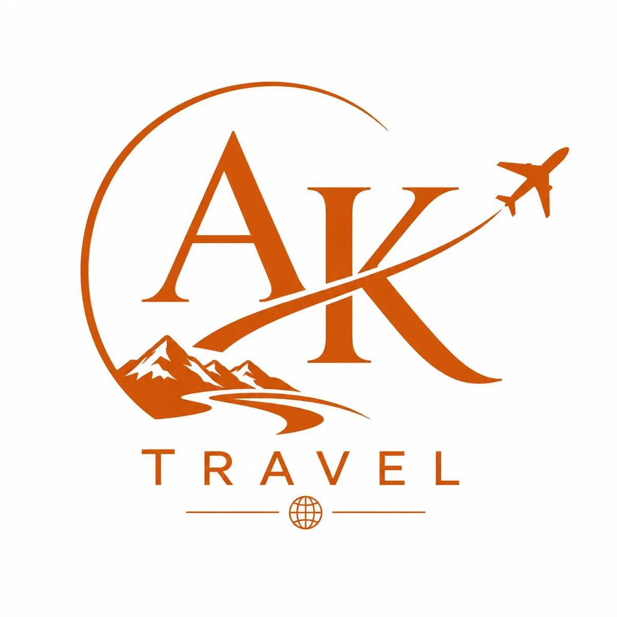 A K TRAVEL  logo