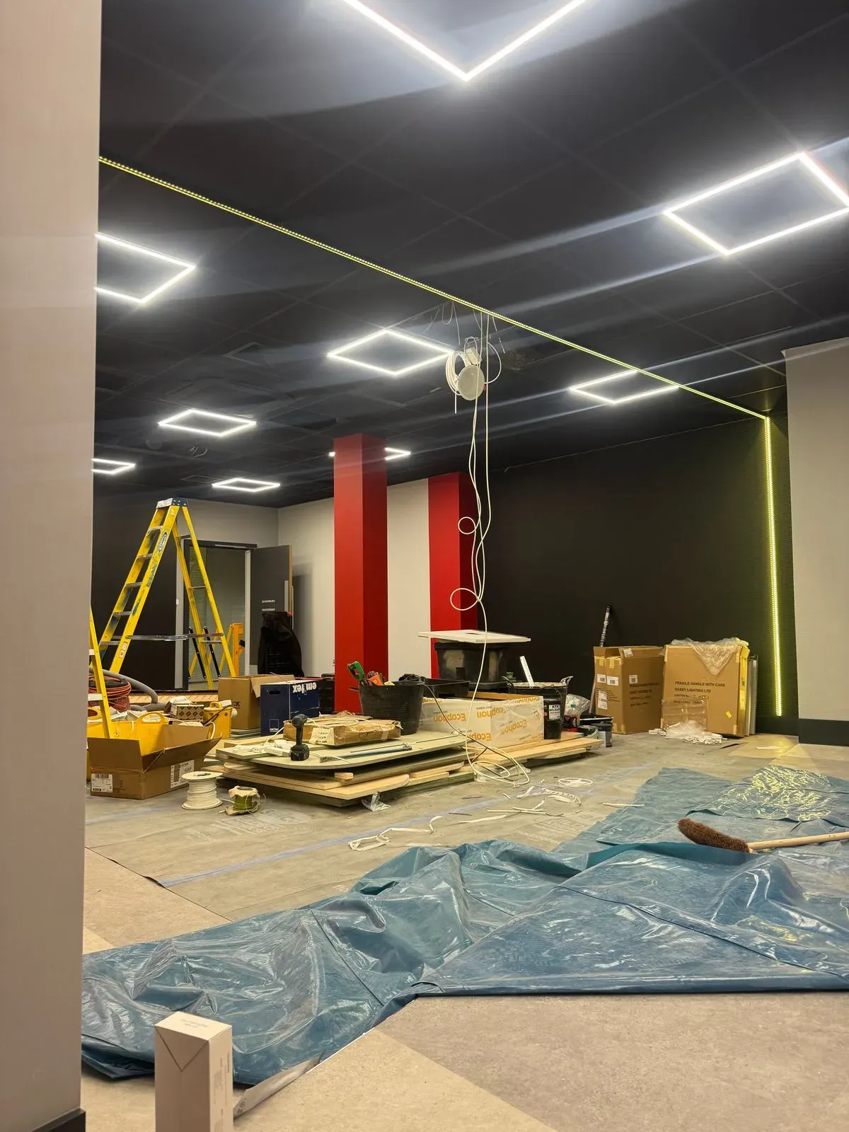 Lighting design and installation image background image