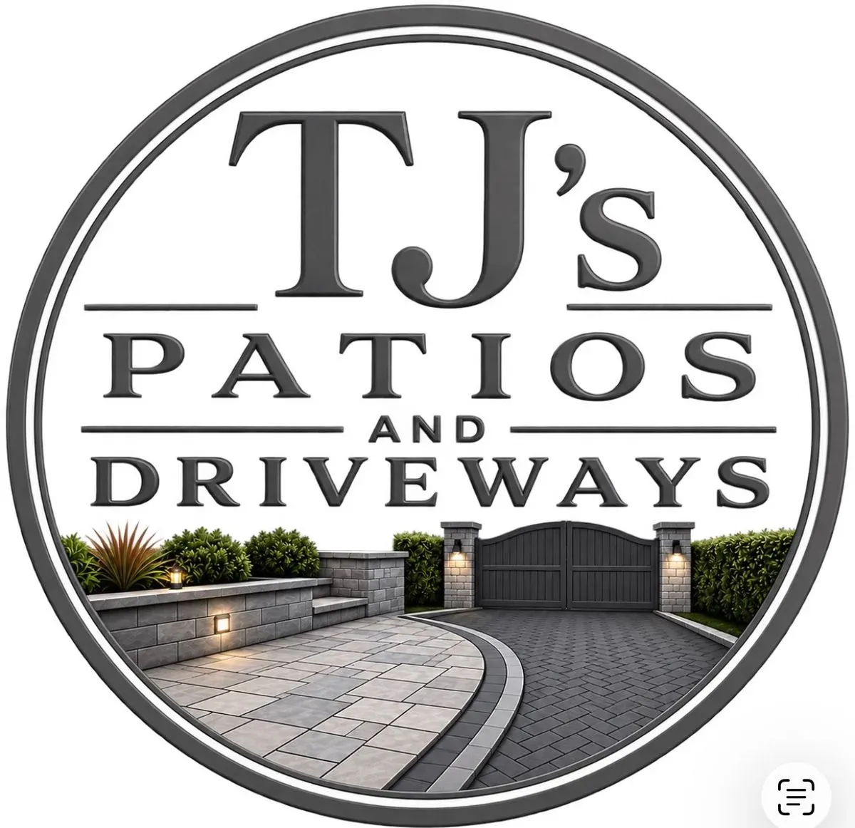 TJ’s Patios and Driveways logo