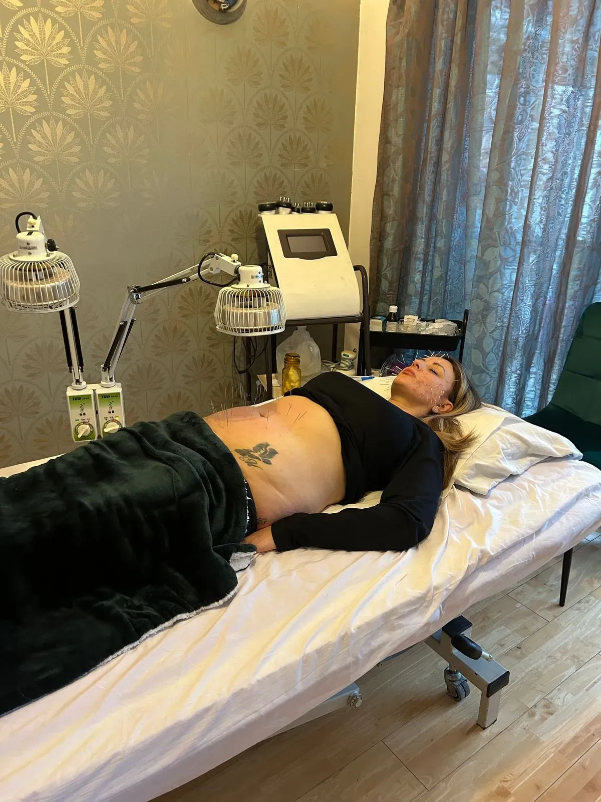 Acupuncture and massage image background image