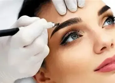Close-up of skin being treated with dermaplaning in Trouton.