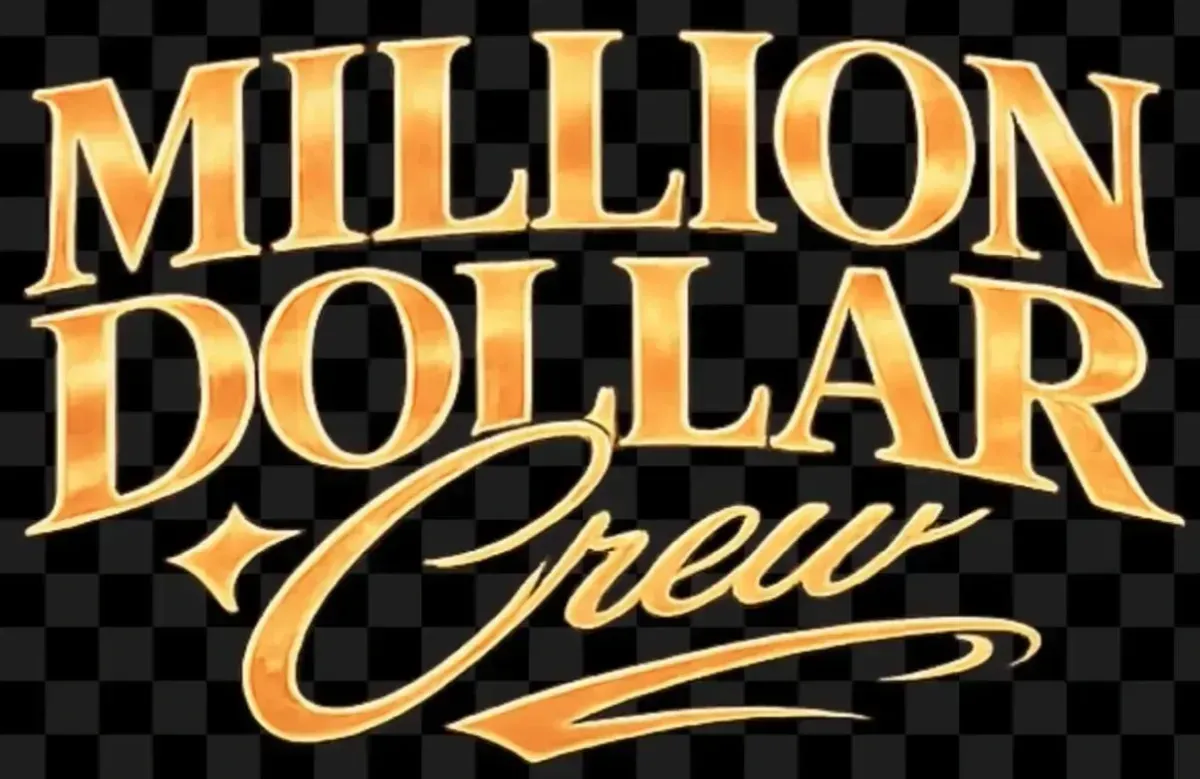 Million dollar crew clothing  logo